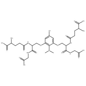 S,S-(2-Dimethylamino-5-hydroxy-1,3-phenylene)diglutathione结构式