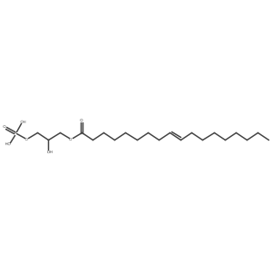 (S)-2-Hydroxy-3-(phosphonooxy)propyl oleate结构式