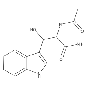 I+/--(Acetylamino)-I(2)-hydroxy-1H-indole-3-propanamide Structure