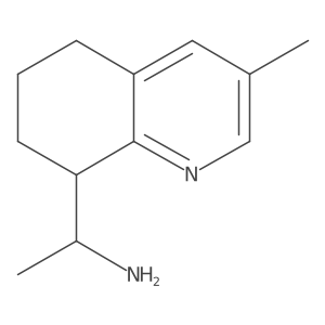 5,6,7,8-Tetrahydro-I+/-,3-dimethyl-8-quinolinemethanamine结构式