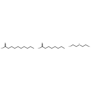 2-(2-Aminoethylamino)ethanol;decanoic acid;octanoic acid结构式