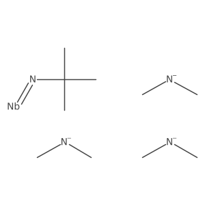 (t-Butylimido)tris(dimethylamino)niobium Structure