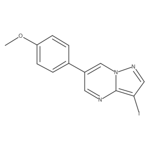 3-Iodo-6-(4-methoxyphenyl)pyrazolo[1,5-a]pyrimidine Structure
