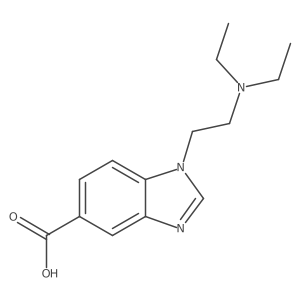 1-[2-(diethylamino)ethyl]-1H-benzimidazole-5-carboxylic acid结构式
