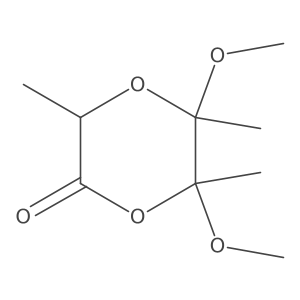 (3S,5R,6R)-5,6-Dimethoxy-3,5,6-trimethyl-1,4-dioxan-2-one Structure