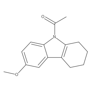 1-(1,2,3,4-Tetrahydro-6-methoxy-9H-carbazol-9-yl)ethanone结构式