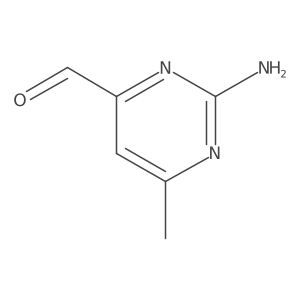 2-Amino-6-methylpyrimidine-4-carbaldehyde结构式