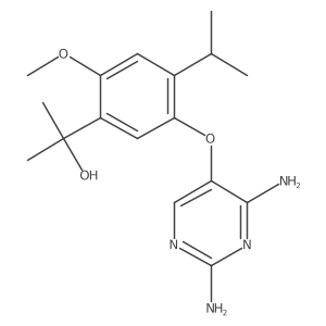 2-[5-(2,4-Diaminopyrimidin-5-yloxy)-4-isopropyl-2-methoxy-phenyl]-propan-2-ol Structure
