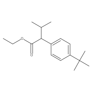 Ethyl 4-(1,1-dimethylethyl)-I+/--(1-methylethyl)benzeneacetate Structure