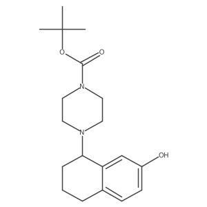 4-(7-Hydroxy-1,2,3,4-tetrahydro-naphthalen-1-yl)-piperazine-1-carboxylicacid tert-butyl ester结构式