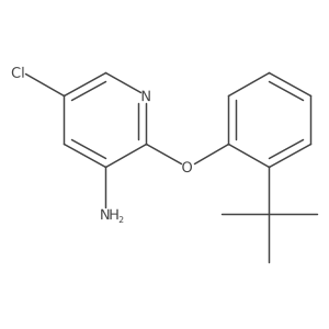 2-(2-Tert-butylphenoxy)-5-chloropyridin-3-amine结构式