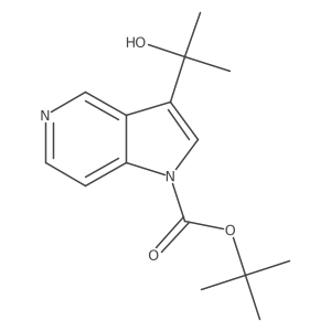 1,1-Dimethylethyl 3-(1-hydroxy-1-methylethyl)-1H-pyrrolo[3,2-c]pyridine-1-carboxylate Structure