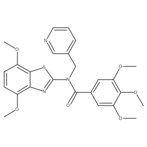 N-(4,7-dimethoxybenzo[d]thiazol-2-yl)-3,4,5-trimethoxy-N-(pyridin-3-ylmethyl)benzamide结构式