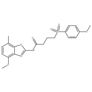 N-(4-methoxy-7-methylbenzo[d]thiazol-2-yl)-4-((4-methoxyphenyl)sulfonyl)butanamide Structure