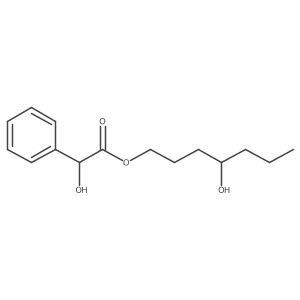 4-Hydroxyheptyl I+/--hydroxybenzeneacetate结构式