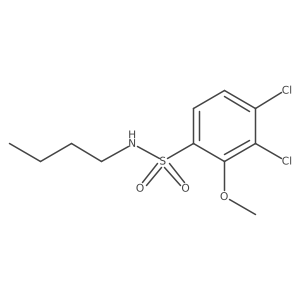 N-butyl-3,4-dichloro-2-methoxybenzenesulfonamide Structure