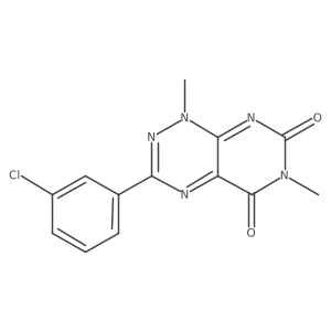3-(3-Chlorophenyl)-1,6-dimethylpyrimido[5,4-e][1,2,4]triazine-5,7(1H,6H)-dione Structure