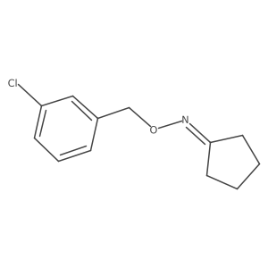 N-[(3-chlorophenyl)methoxy]cyclopentanimine Structure