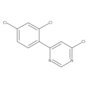 4-Chloro-6-(2,4-dichlorophenyl)pyrimidine结构式