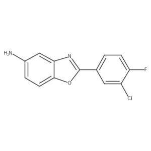 2-(3-Chloro-4-fluorophenyl)benzo[d]oxazol-5-amine Structure