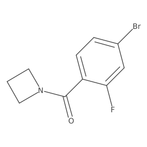 1-(4-Bromo-2-fluorobenzoyl)azetidine Structure
