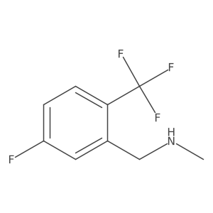 (5-Fluoro-2-trifluoromethyl-benzyl)-methyl-amine结构式