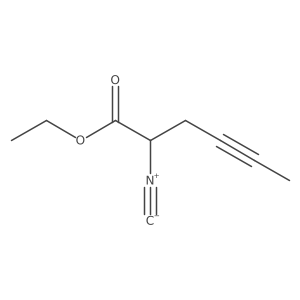 Ethyl 2-isocyano-4-hexynoate结构式