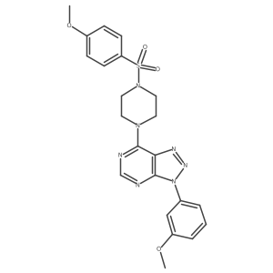 3-(3-methoxyphenyl)-7-(4-((4-methoxyphenyl)sulfonyl)piperazin-1-yl)-3H-[1,2,3]triazolo[4,5-d]pyrimidine结构式