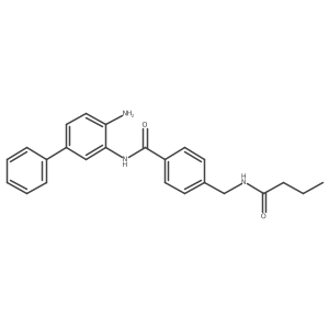 N-(4-amino-biphenyl-3-yl)-4-(butyrylamino-methyl)-benzamide Structure