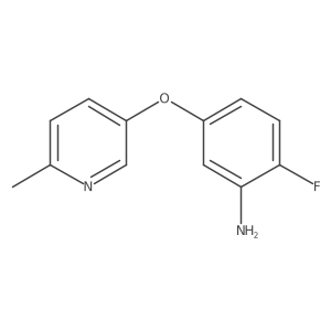 2-Fluoro-5-(6-methylpyridin-3-yloxy)benzenamine Structure