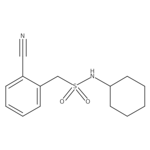 1-(2-cyanophenyl)-N-cyclohexylmethanesulfonamide Structure