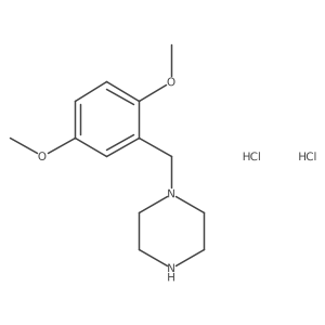 1-[(2,5-Dimethoxyphenyl)methyl]piperazine dihydrochloride结构式