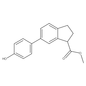 methyl 6-(4-hydroxyphenyl)-2,3-dihydro-1H-indene-1-carboxylate Structure