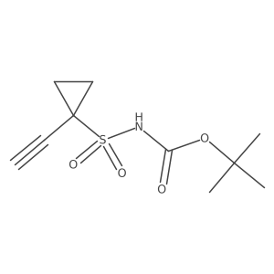 N-Boc-1-ethynyl-cyclopropanesulfonic acid amide结构式