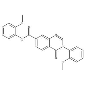 N,3-bis(2-methoxyphenyl)-4-oxo-3,4-dihydroquinazoline-7-carboxamide Structure