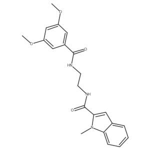 N-(2-{[(3,5-dimethoxyphenyl)carbonyl]amino}ethyl)-1-methyl-1H-indole-2-carboxamide Structure