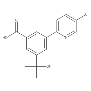 3-(5-Chloropyridin-2-yl)-5-(1-hydroxy-1-methylethyl)benzoic acid结构式