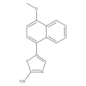 5-(4-Methoxynaphthalen-1-yl)thiazol-2-amine Structure