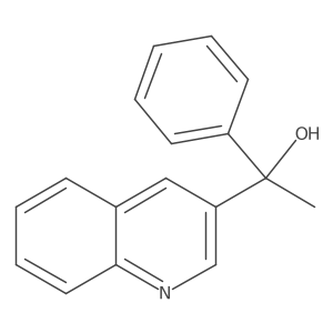 1-Phenyl-1-(3-quinolyl)ethanol Structure