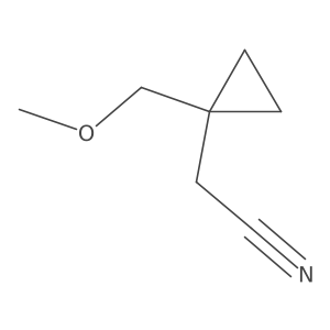 2-[1-(Methoxymethyl)cyclopropyl]acetonitrile结构式