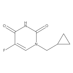 1-(Cyclopropylmethyl)-5-fluoro-2,4(1H,3H)-pyrimidinedione结构式