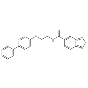 N-(2-((6-phenylpyridazin-3-yl)oxy)ethyl)benzo[c][1,2,5]thiadiazole-5-carboxamide结构式
