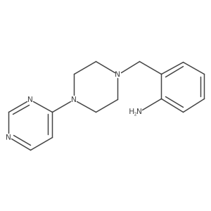 2-[[4-(4-Pyrimidinyl)-1-piperazinyl]methyl]benzenamine Structure
