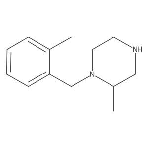 2-Methyl-1-[(2-methylphenyl)methyl]piperazine Structure