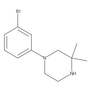 1-(3-Bromophenyl)-3,3-dimethylpiperazine结构式