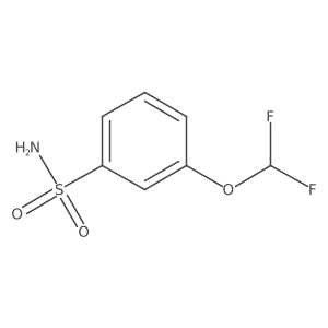 3-(Difluoromethoxy)benzene-1-sulfonamide Structure