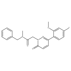 N-benzyl-2-[3-(4-fluoro-2-methoxyphenyl)-6-oxopyridazin-1(6H)-yl]-N-methylacetamide Structure