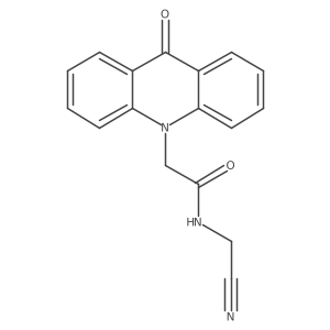 N-(cyanomethyl)-2-(9-oxo-9,10-dihydroacridin-10-yl)acetamide Structure