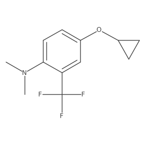 4-Cyclopropoxy-N,N-dimethyl-2-(trifluoromethyl)aniline Structure