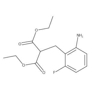 Diethyl 2-(2-amino-6-fluorobenzyl)malonate结构式